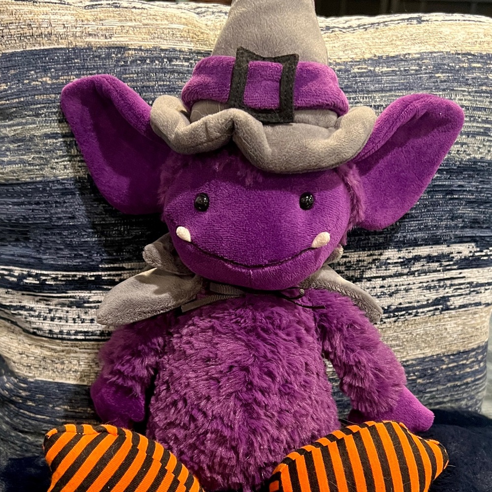 JELLYCAT, GRET3SG, Purple Witch Plush, I am Spooky Greta Gremlin, NWT, Retired